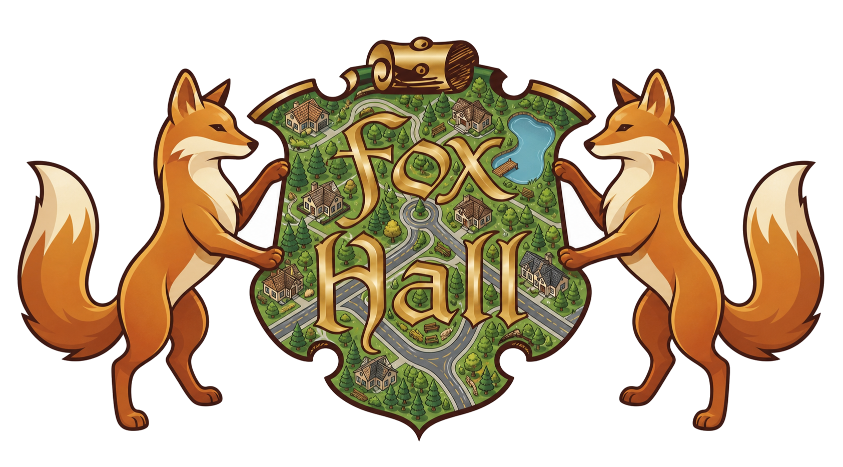 Fox Hall crest